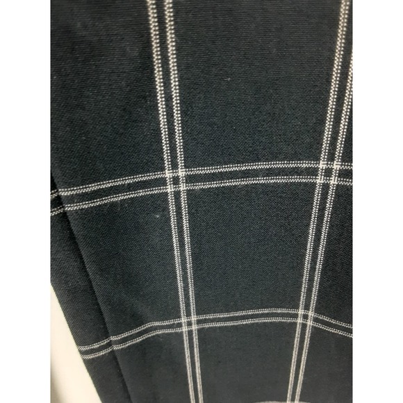 Banana Republic Womens Navy Blue Grid Plaid Ryan Dress Pants Slacks Unlined 6 - Picture 12 of 16